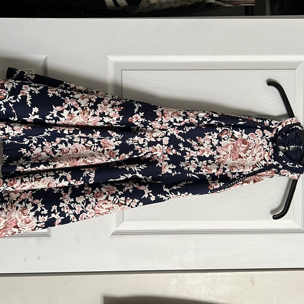 Floral homecoming dress halter top